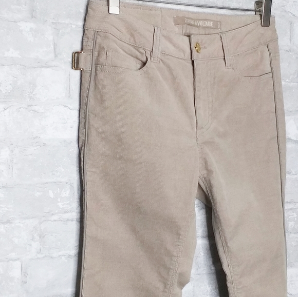 Zadig & Voltaire Eva Velours Skinny Corduroy Pants - Picture 4 of 12